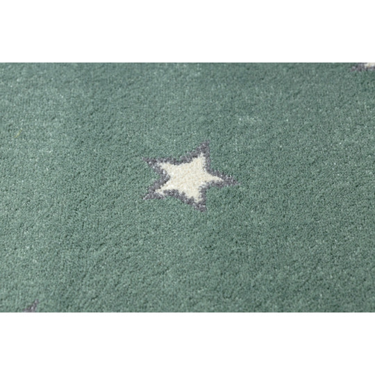 Covor modern pentru copii în culoarea verde, disponibil în diverse dimensiuni