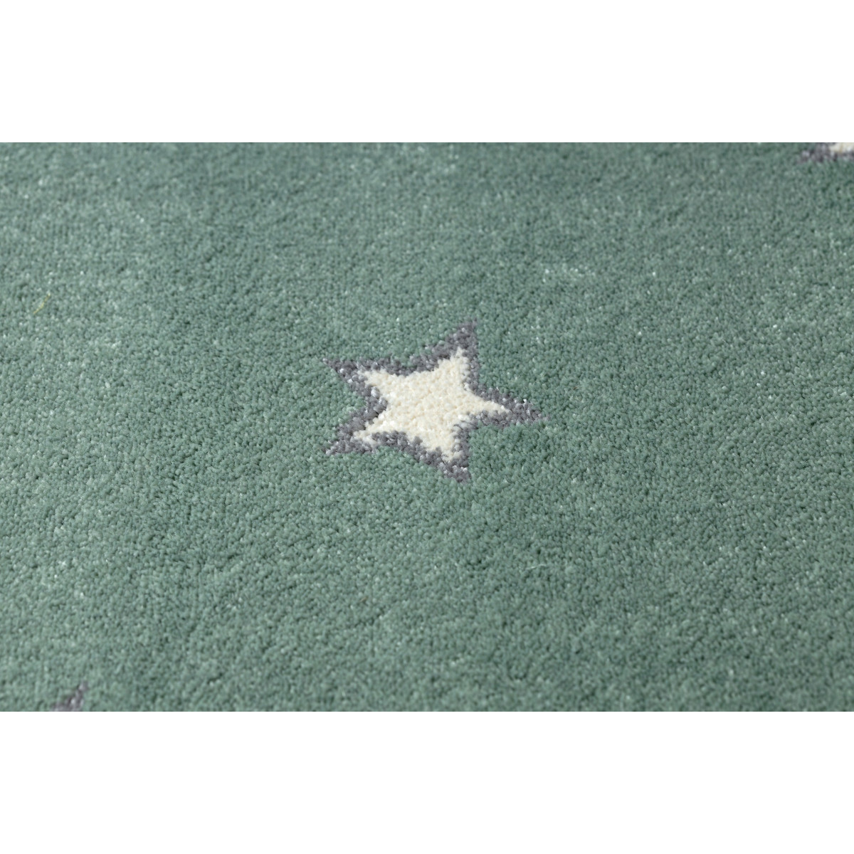 Covor modern pentru copii în culoarea verde, disponibil în diverse dimensiuni