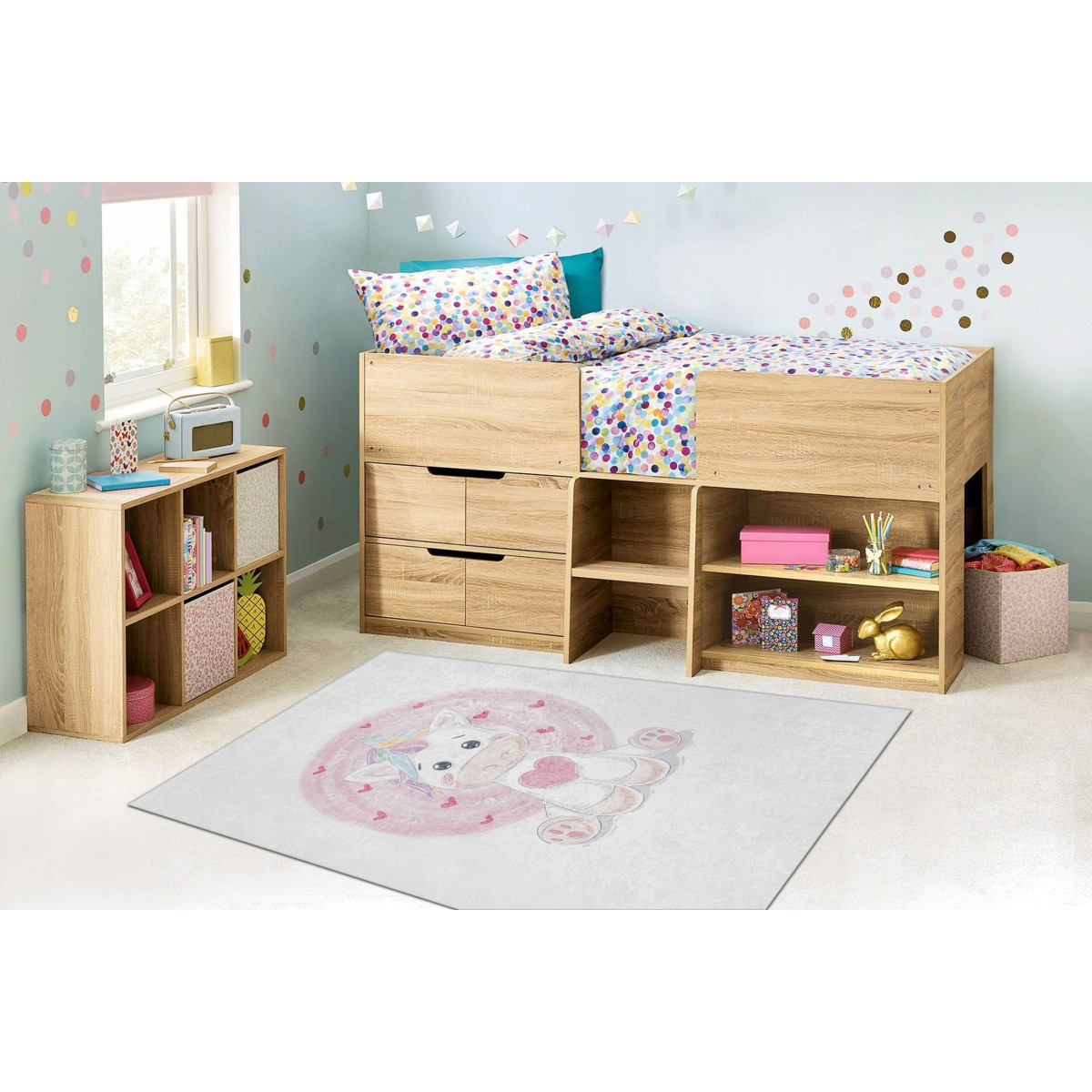 Covor bambino de calitate pentru copii cu un unicorn