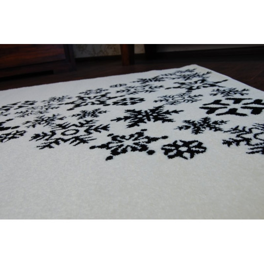 Covoare de Crăciun de culoare albă cu motiv de brad de Crăciun