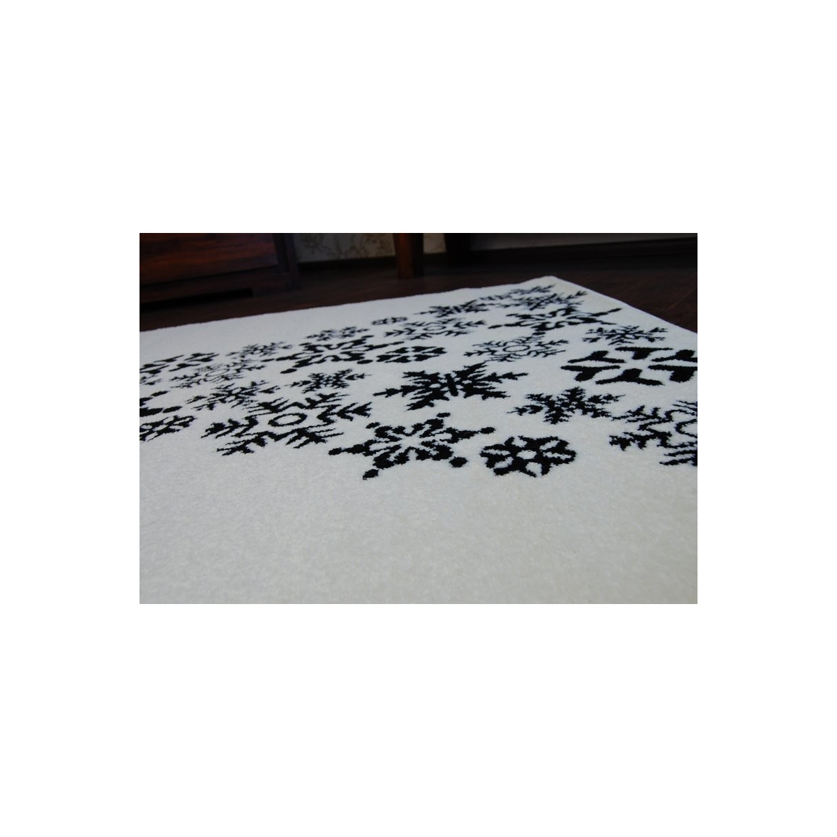 Covoare de Crăciun de culoare albă cu motiv de brad de Crăciun