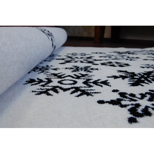 Covoare de Crăciun de culoare albă cu motiv de brad de Crăciun