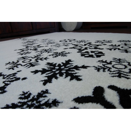 Covoare de Crăciun de culoare albă cu motiv de brad de Crăciun