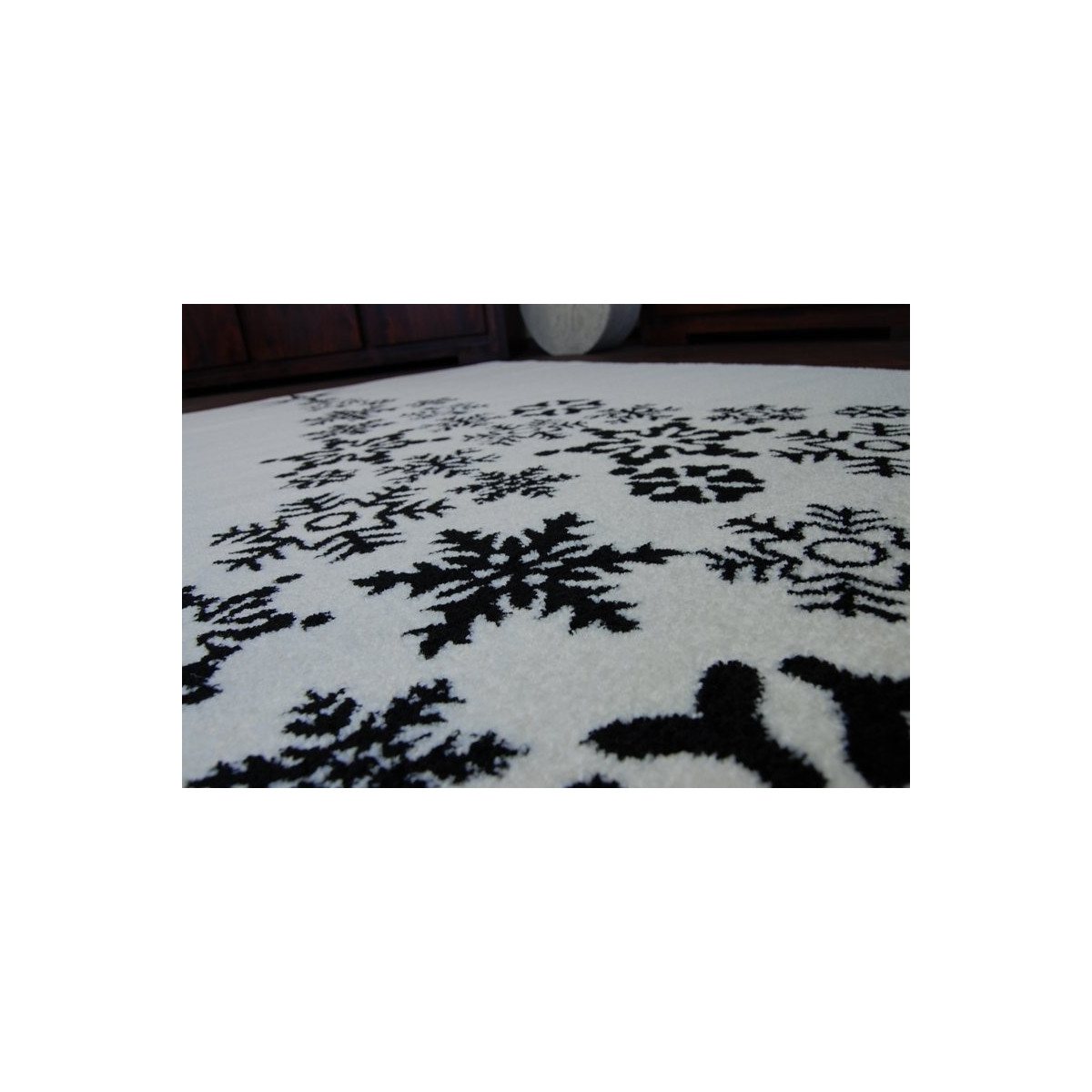 Covoare de Crăciun de culoare albă cu motiv de brad de Crăciun