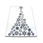 Covoare de Crăciun de culoare albă cu motiv de brad de Crăciun