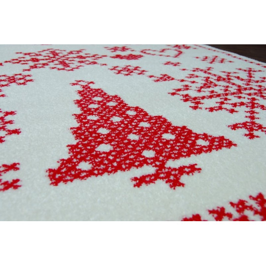 Covorase cu motive de Crăciun în culoarea roșie