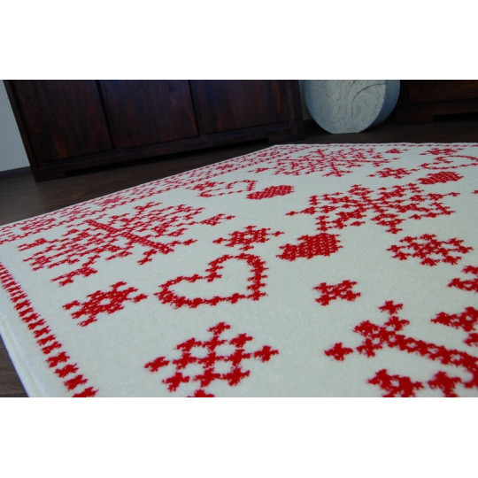 Covorase cu motive de Crăciun în culoarea roșie