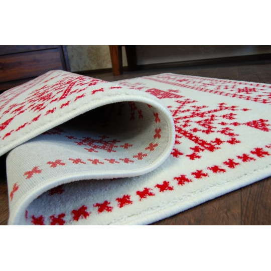 Covorase cu motive de Crăciun în culoarea roșie