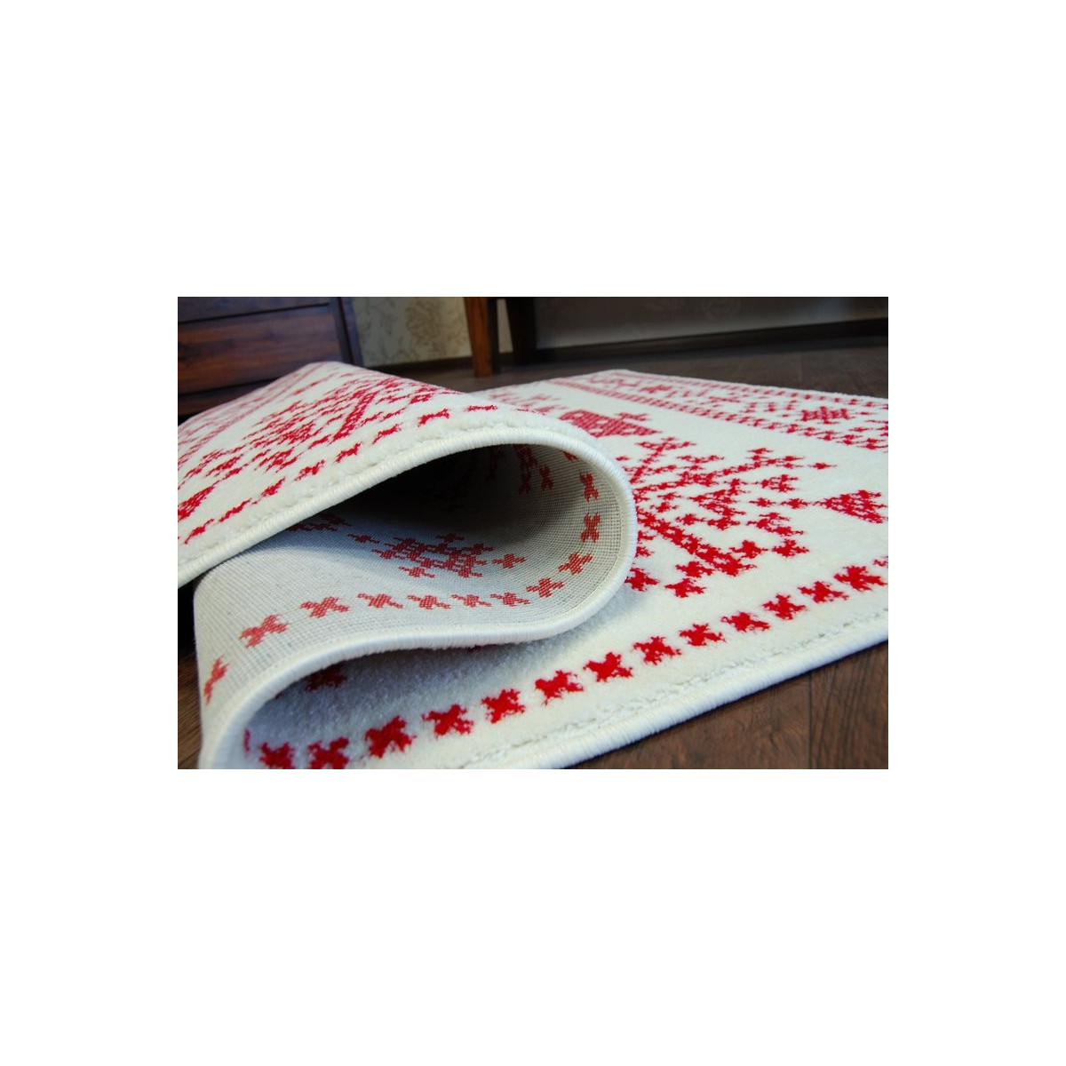 Covorase cu motive de Crăciun în culoarea roșie