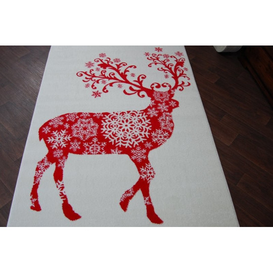Un covor de calitate pentru Crăciun cu un ren