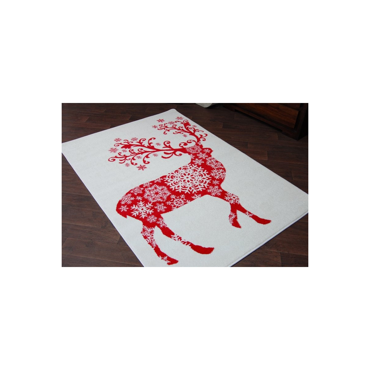 Un covor de calitate pentru Crăciun cu un ren