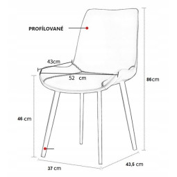 Scaun de dining de culoare maro din piele ecologică