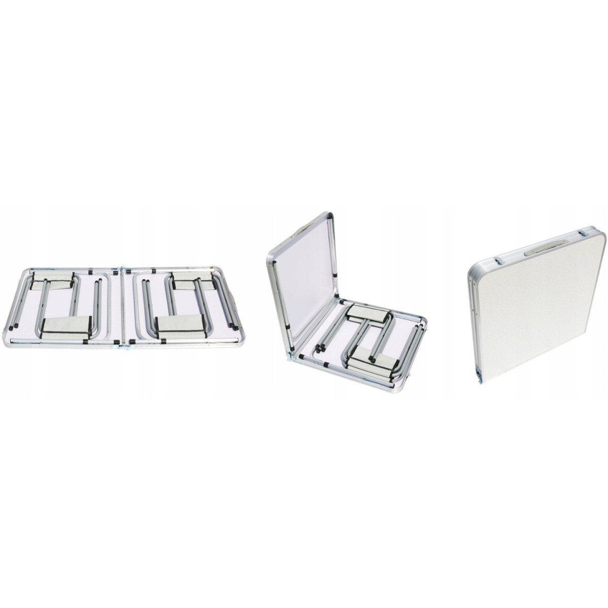 Set turistic de scaune și masă de culoare albă