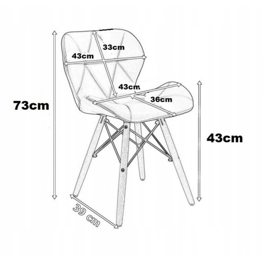 Scaun de dining confortabil de culoare verde