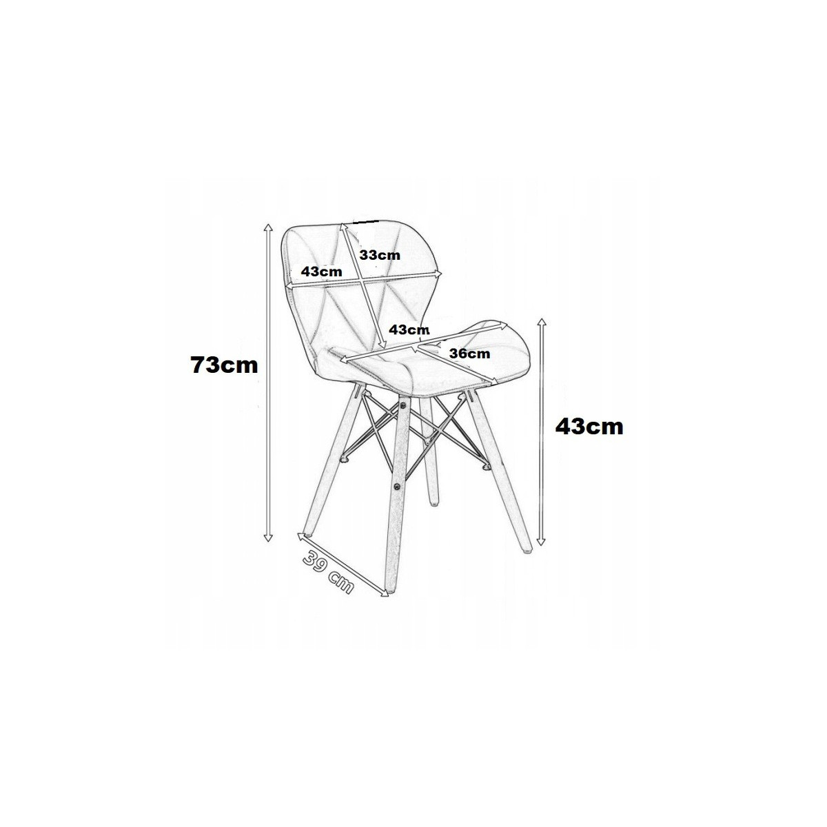 Scaun de dining confortabil de culoare verde