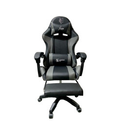 Scaun de gaming reglabile de culoare gri