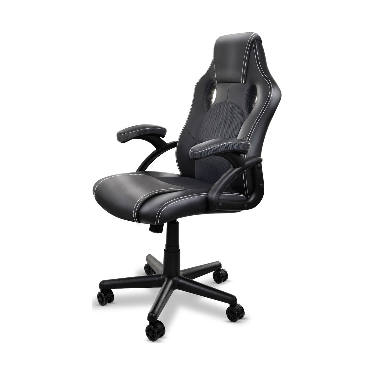 Scaun de jocuri RacerPRO de culoare neagră