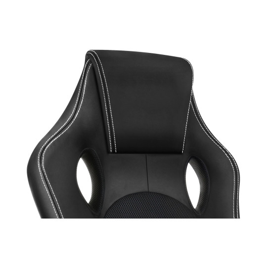 Scaun de jocuri RacerPRO de culoare neagră