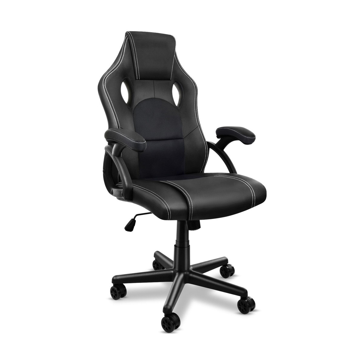 Scaun de jocuri RacerPRO de culoare neagră