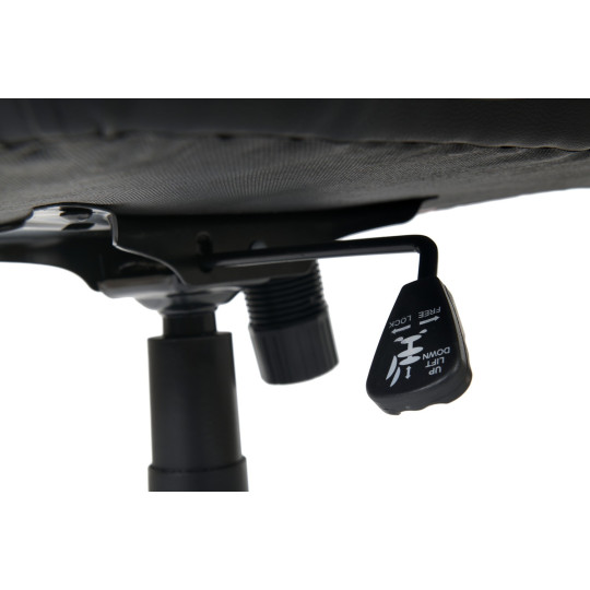 Scaun de birou din piele neagră