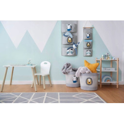 Set de scaune pentru copii și masă de culoare albă