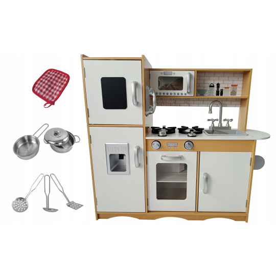 Bucătării de lemn pentru copii cu iluminat LED la un preț super.