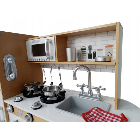 Bucătării de lemn pentru copii cu iluminat LED la un preț super.