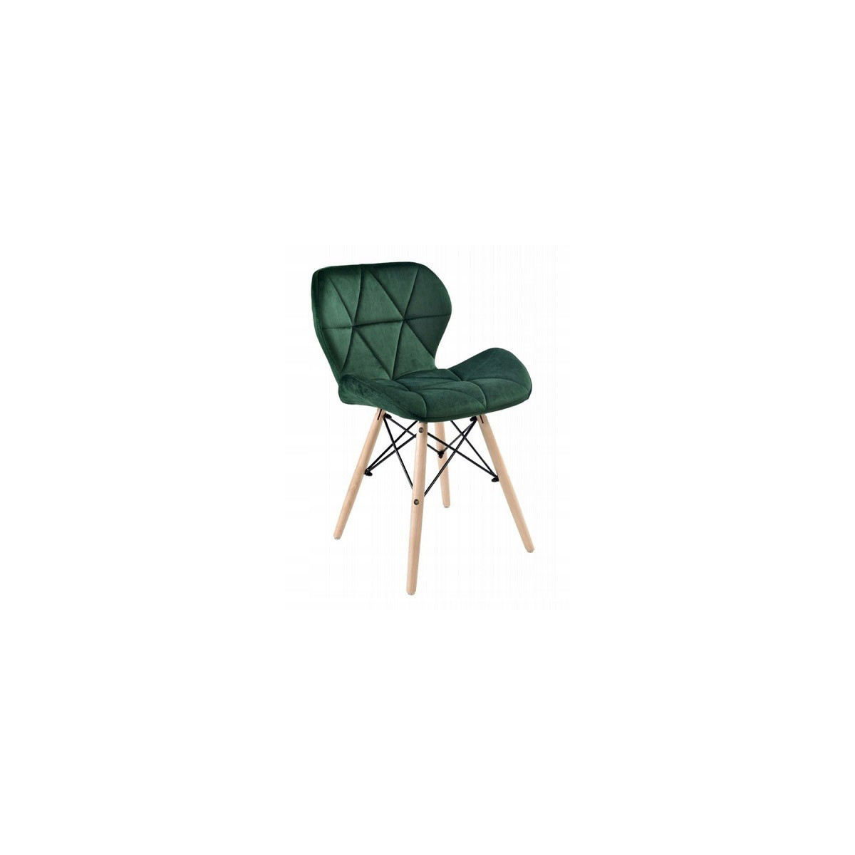 Scaun de dining confortabil de culoare verde