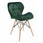 Scaun de dining confortabil de culoare verde