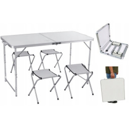 Set de camping în cutie cu scaune și masă