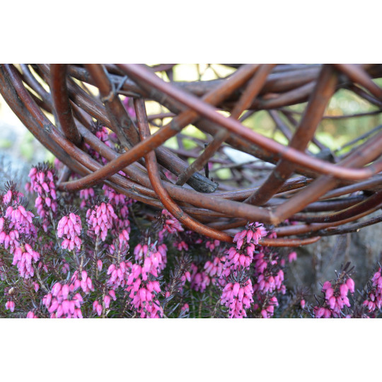 Minge de grădină din ratan, 30 cm