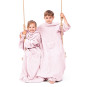 Pătură pentru copii cu mâneci în culoarea roz 90x105 Lazykids