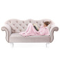 Pătură pentru copii cu mâneci în culoarea roz 90x105 Lazykids