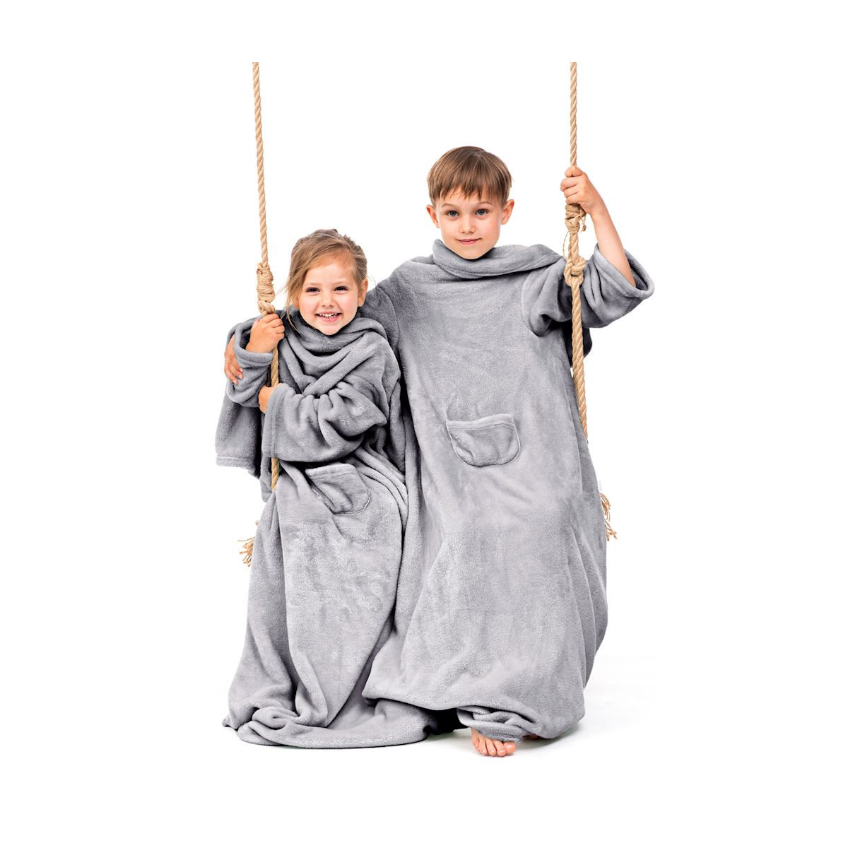 Pătură pentru copii în culoarea gri, 90x105 cm