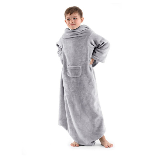 Pătură pentru copii în culoarea gri, 90x105 cm