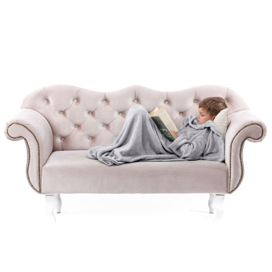 Pătură pentru copii în culoarea gri, 90x105 cm