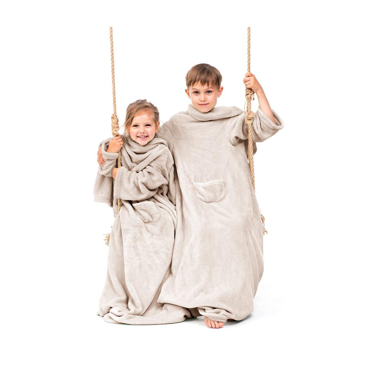 Buclele de calitate pentru copii în culoarea bej, 90x105 cm