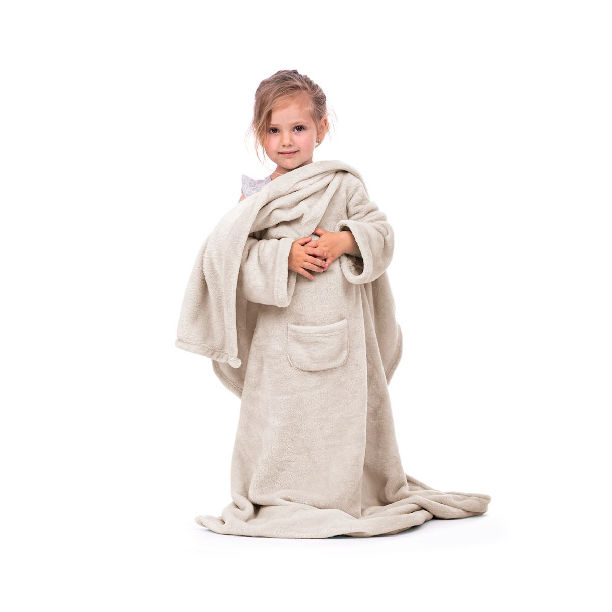 Buclele de calitate pentru copii în culoarea bej, 90x105 cm