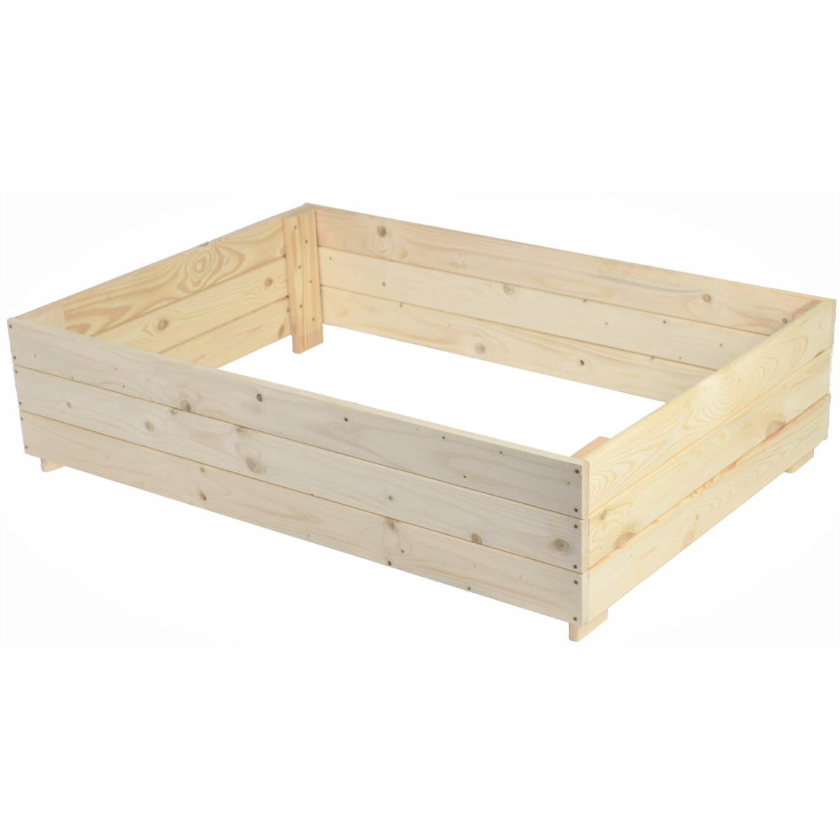 Pârtiu ridicată de lemn cu dimensiunile 150x120x30 cm