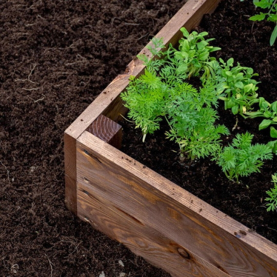 Răsadniță ridicată procesată natural 150x120x20