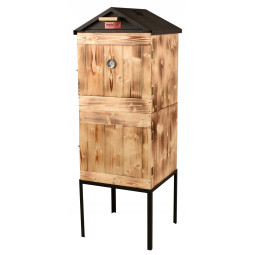 Udiță din lemn cu două camere și acoperiș din tablă + Cadou