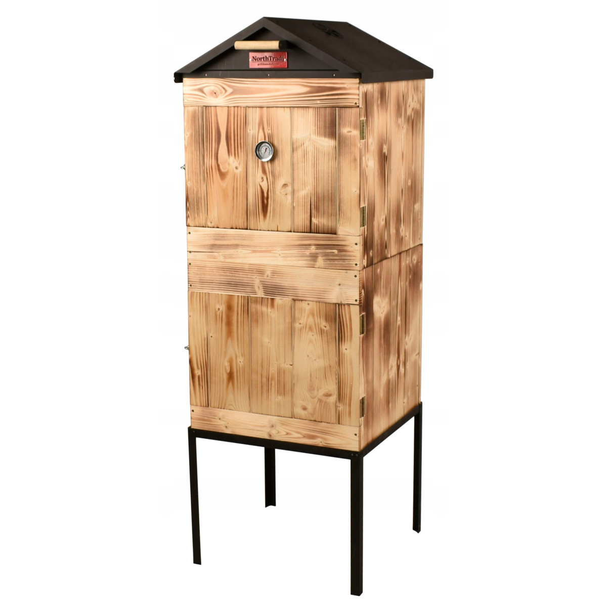 Udiță din lemn cu două camere și acoperiș din tablă + Cadou