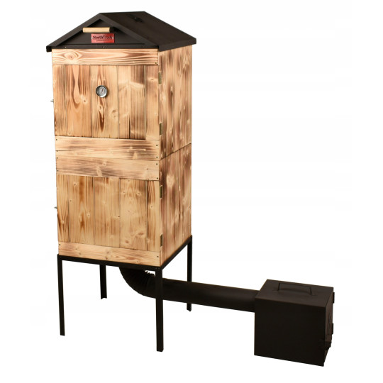 Udiță din lemn cu două camere și acoperiș din tablă + Cadou