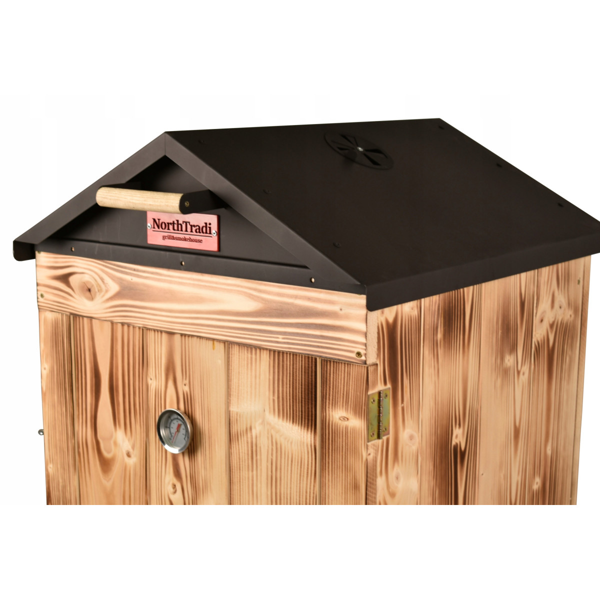 Udiță din lemn cu două camere și acoperiș din tablă + Cadou