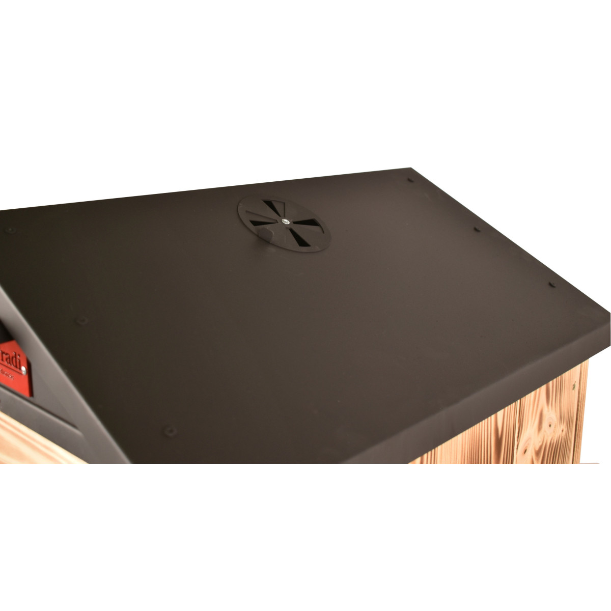 Fumător de lemn cu o cameră și foc + Cadou gratuit