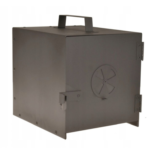 Fumător de lemn cu o cameră și foc + Cadou gratuit