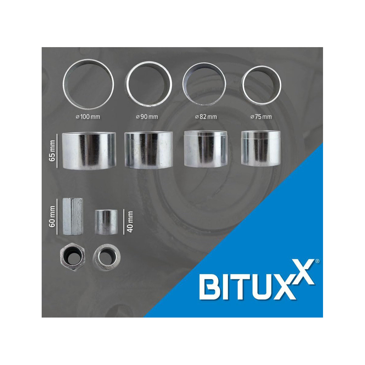 Set pentru montarea rulmenților din partea din față a hub-ului, 31 de piese.