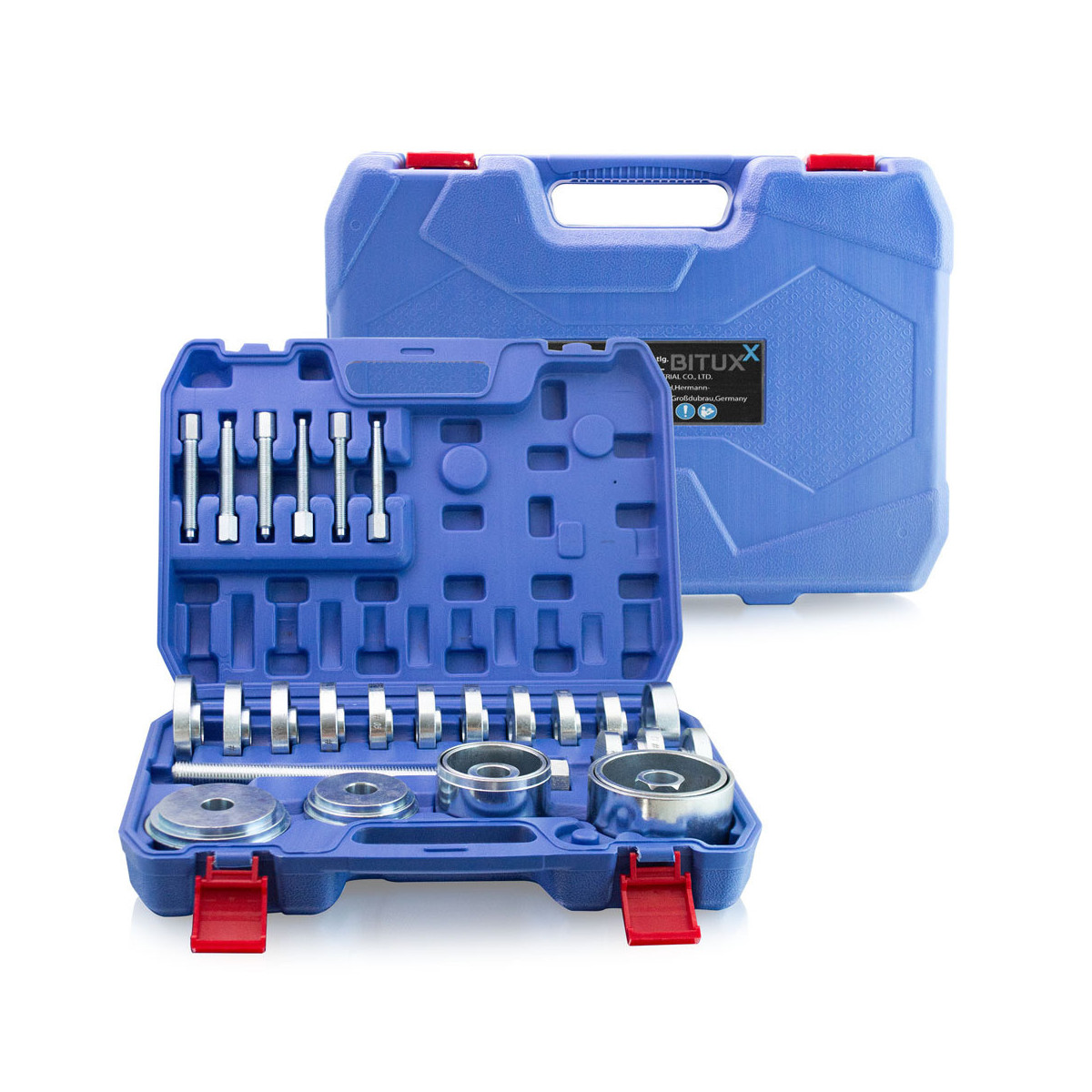 Set pentru montarea rulmenților din partea din față a hub-ului, 31 de piese.