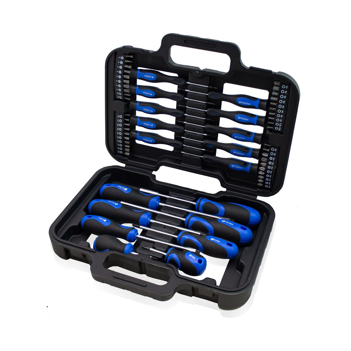 Set de șurubelnițe TORX cu bit drept în cruce, 58 buc.