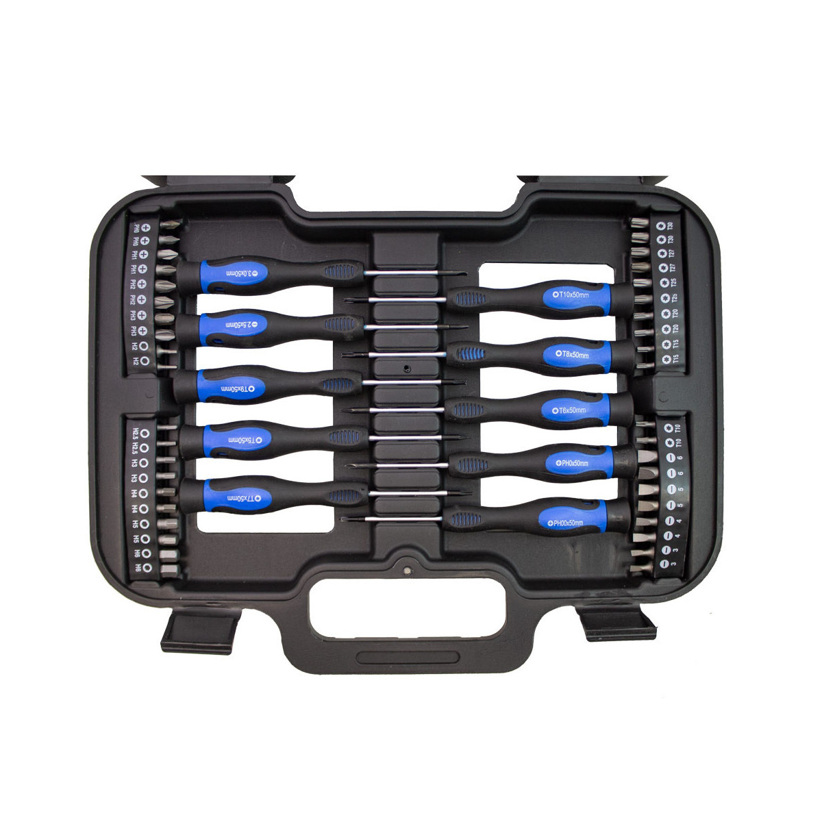 Set de șurubelnițe TORX cu bit drept în cruce, 58 buc.